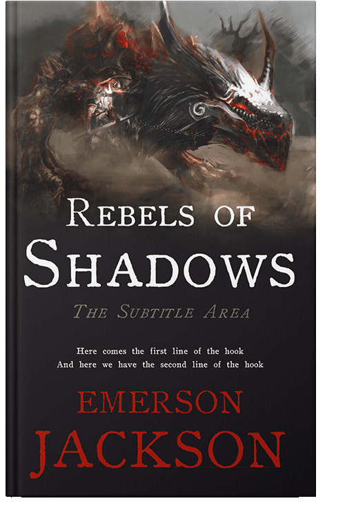 Front view of Thunder #11589 - Premade Fantasy Book Cover