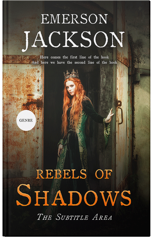 Front view of Antique Brass #11591 - Premade Fantasy Book Cover