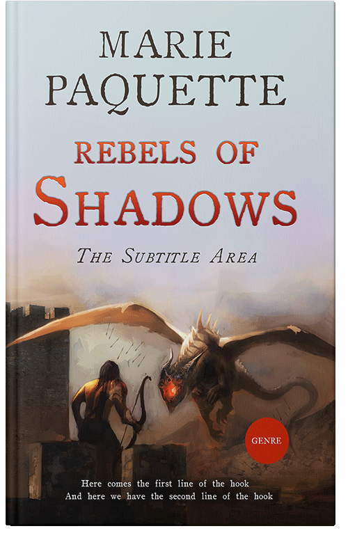 Front view of Eclipse #11598 - Premade Fantasy Book Cover