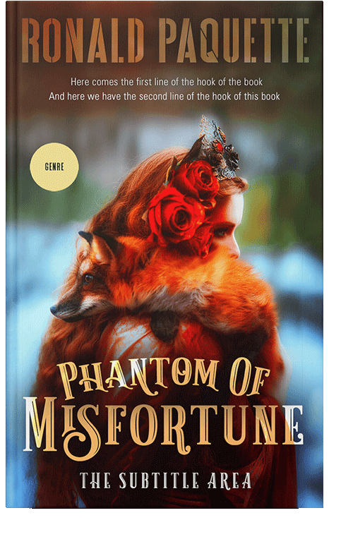 Front view of Cocoa Bean #11606 - Premade Fantasy Book Cover