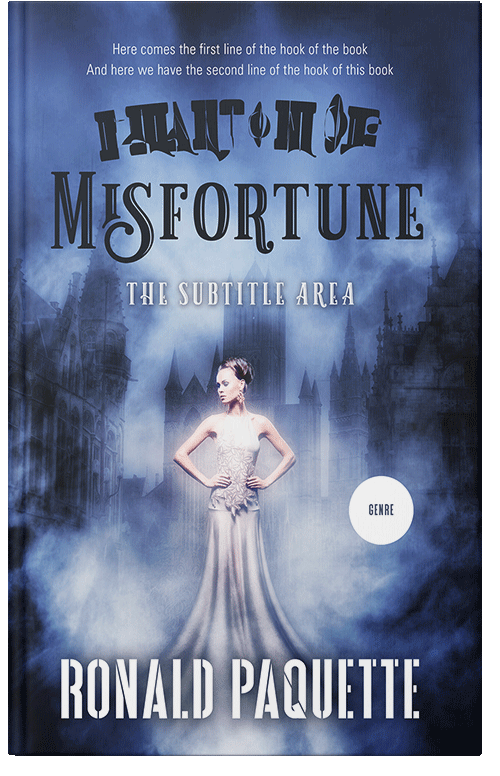 Front view of Kashmir Blue #11611 - Premade Fantasy Book Cover