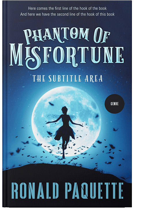 Front view of Ebony #11612 - Premade Fantasy Book Cover