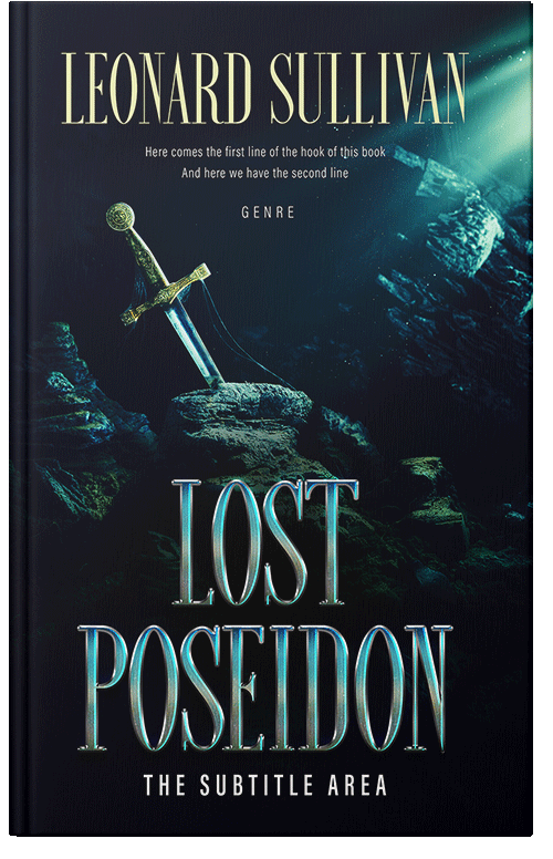 Front view of Black Pearl #11623 - Premade Historical Book Cover