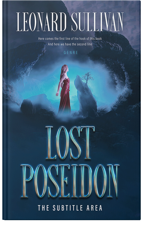 Front view of Elephant #11625 - Premade Fantasy Book Cover