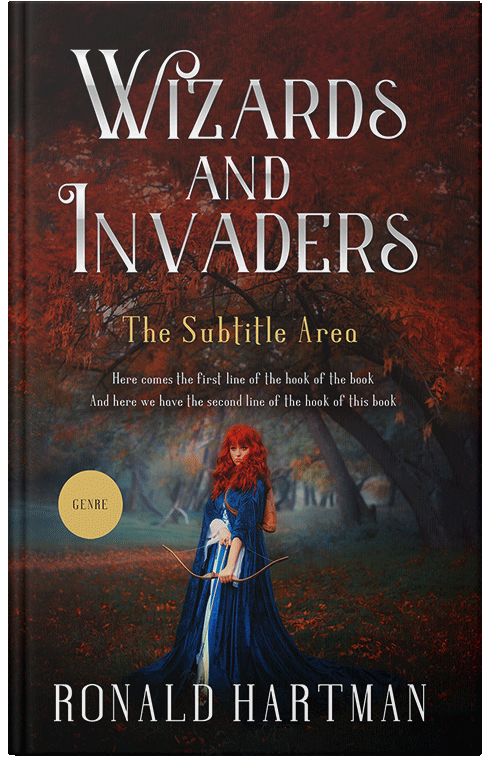 Front view of Eclipse #11641 - Premade Fantasy Book Cover