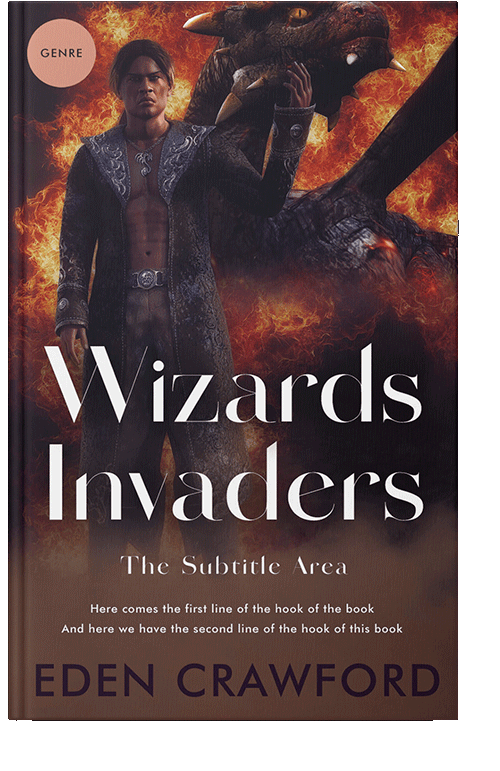 Front view of Cocoa Brown #11646 - Premade Fantasy Book Cover