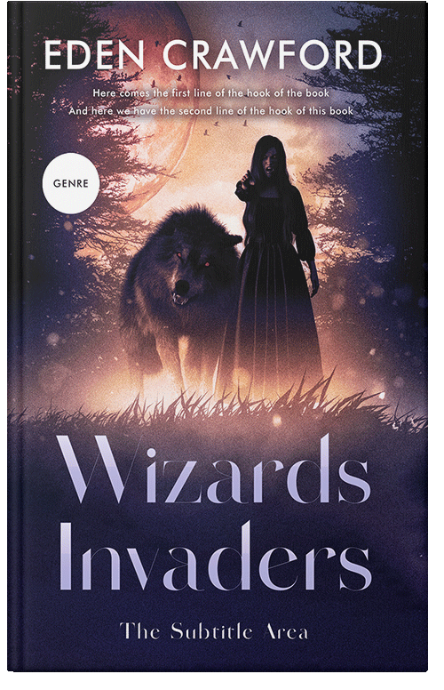 Front view of Eunry #11649 - Premade Fantasy Book Cover