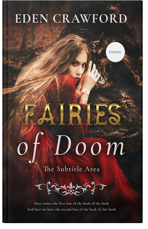 Front view of Eclipse #11673 - Premade Fantasy Book Cover