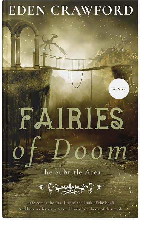 Front view of Metallic Bronze #11678 - Premade Fantasy Book Cover