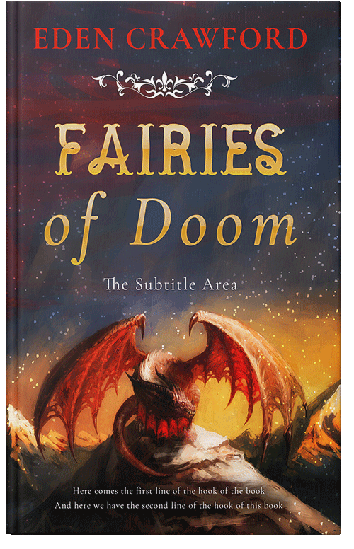 Front view of Premade Fantasy Book Cover - Di Serria