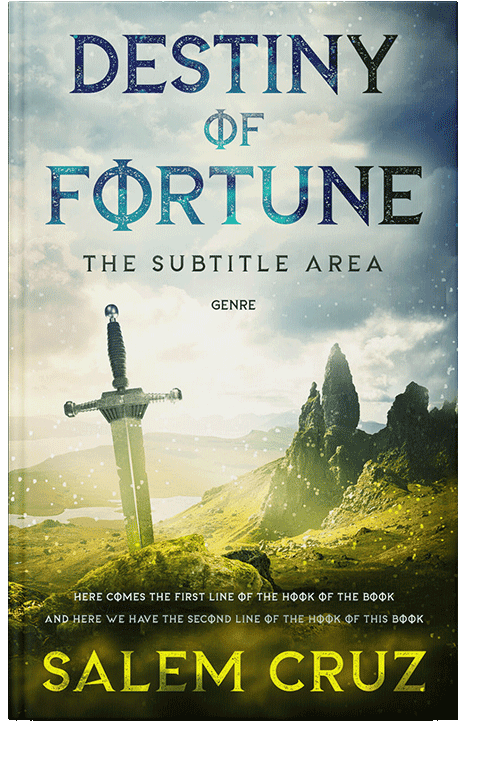 Front view of Heavy Metal #11685 - Premade Fantasy Book Cover