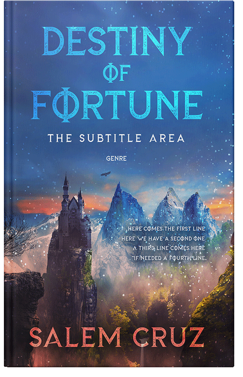 Front view of Premade Fantasy Book Cover - Chambray