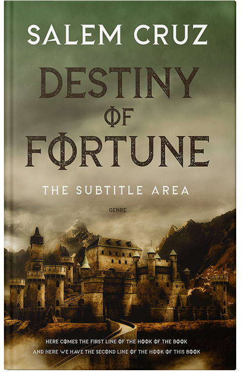 Front view of Premade Fantasy Book Cover - Lisbon Brown