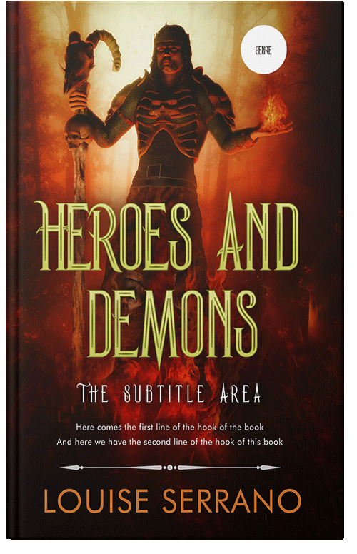 Front view of Di Serria #11697 - Premade Fantasy Book Cover