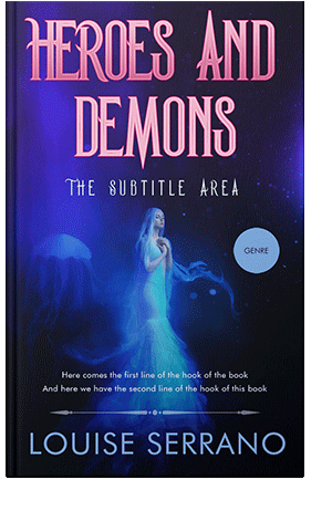 Pre Made Book Cover Violet