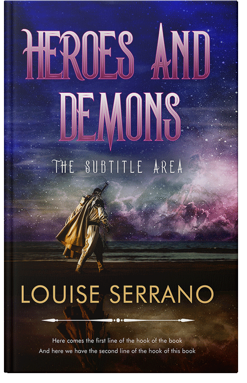 Front view of Premade Fantasy Book Cover - Ebony