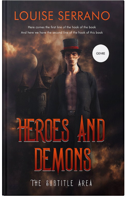 Front view of Cocoa Brown #11708 - Premade Fantasy Book Cover