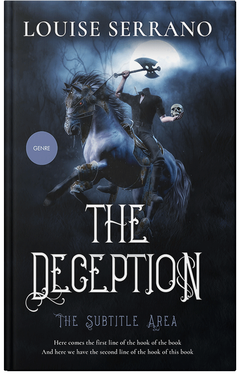 Front view of Vulcan #11712 - Premade Fantasy Book Cover