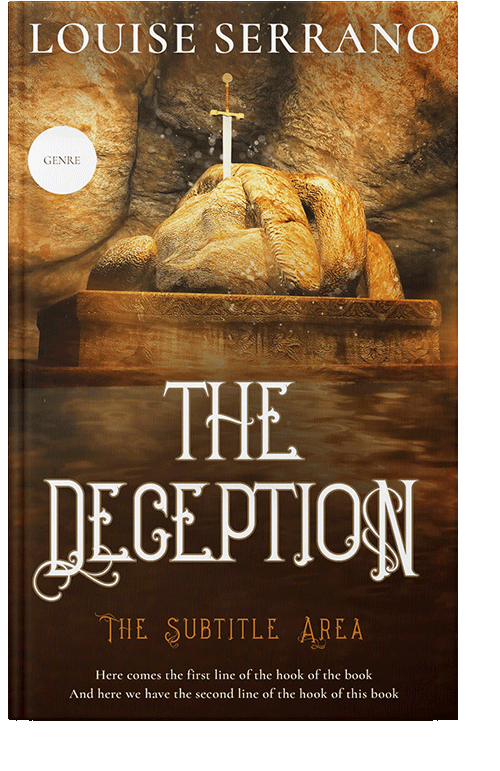 Front view of Bronze #11713 - Premade Fantasy Book Cover