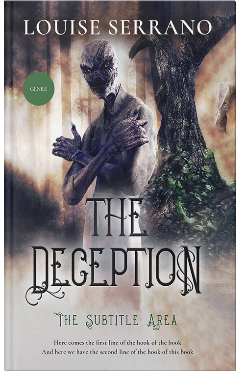 Front view of Steel Gray #11714 - Premade Fantasy Book Cover