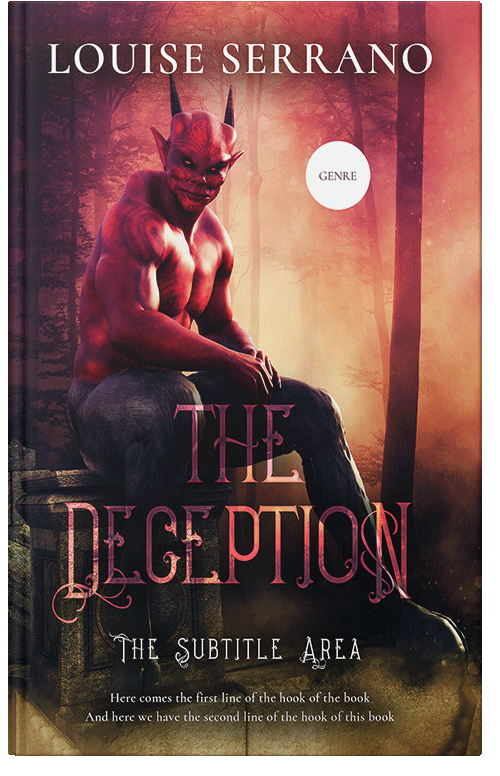 Front view of Burning Sand #11716 - Premade Fantasy Book Cover