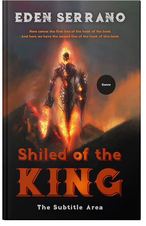 Front view of Premade Fantasy Book Cover - Raw Sienna