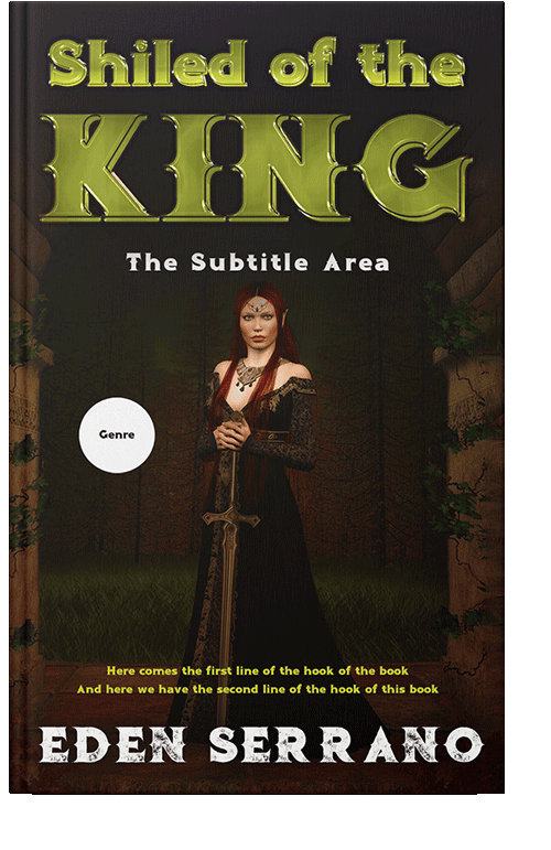 Front view of Crowshead #11731 - Premade Fantasy Book Cover