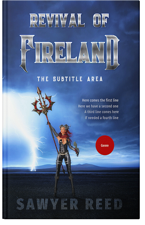 Front view of Astronaut #11736 - Premade Fantasy Book Cover