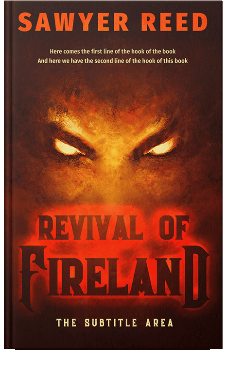 Front view of Rustic Red #11740 - Premade Fantasy Book Cover