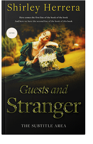 Pre Made Book Cover Old Gold