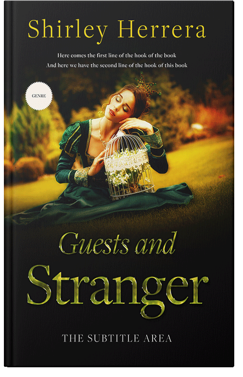 Front view of Old Gold #11769 - Premade Fantasy Book Cover