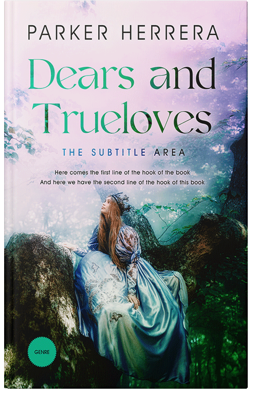 Front view of Gable Green #11792 - Premade Fantasy Book Cover