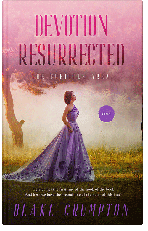 Front view of Premade Fantasy Book Cover - Puce