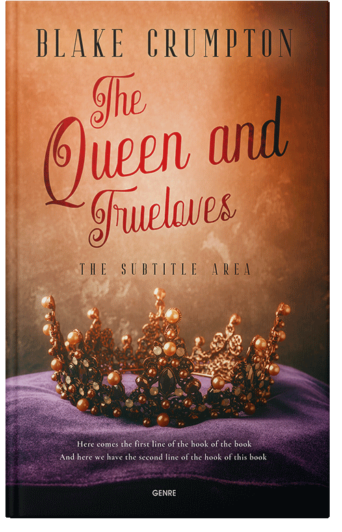 Front view of Antique Brass #11827 - Premade Fantasy Book Cover