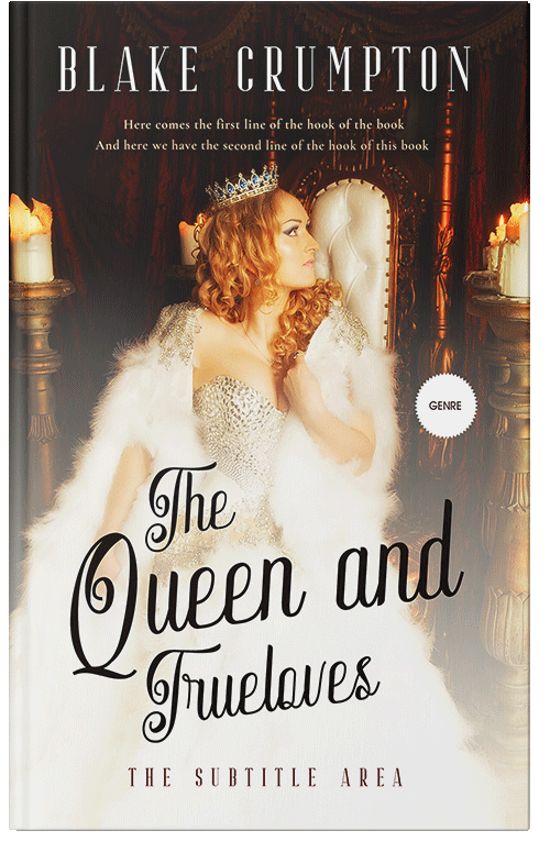 Front view of White Rock #11829 - Premade Fantasy Book Cover