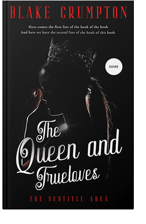 Pre Made Book Cover Black