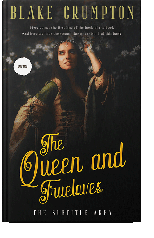 Front view of Cod Gray #11832 - Premade Fantasy Book Cover