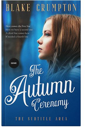 Pre Made Book Cover Venice Blue