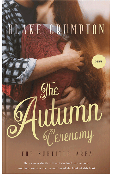 Front view of Leather #11839 - Premade Romance Book Cover