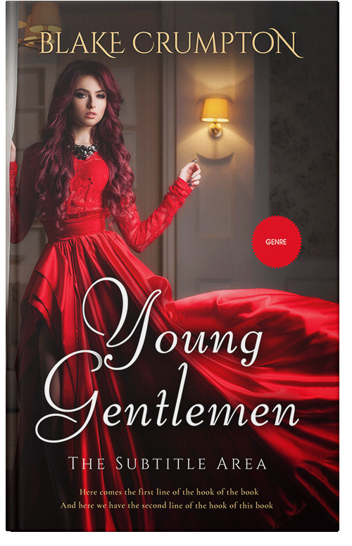 Front view of Valencia #11842 - Premade Fantasy Book Cover