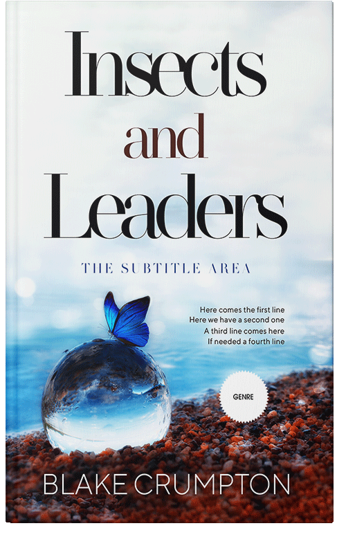 Front view of Premade Environment & Ecology Book Cover - Black Squeeze