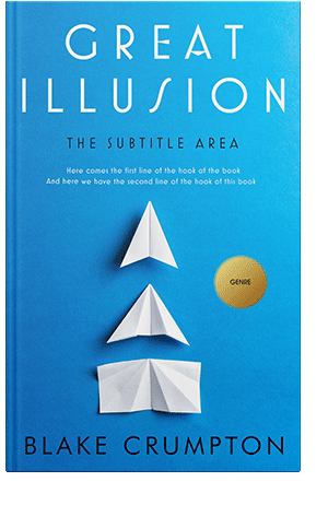 Pre Made Book Cover Cerulean