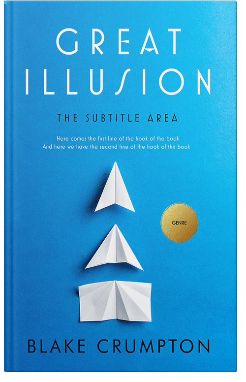 Front view of Premade Self-Improvement & Self-Help Book Cover - Cerulean