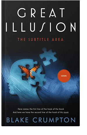 Pre Made Book Cover Ebony