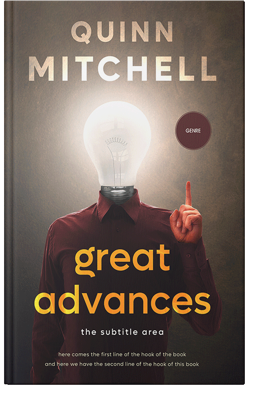 Front view of Woody Brown #11878 - Premade Self-Improvement & Self-Help Book Cover