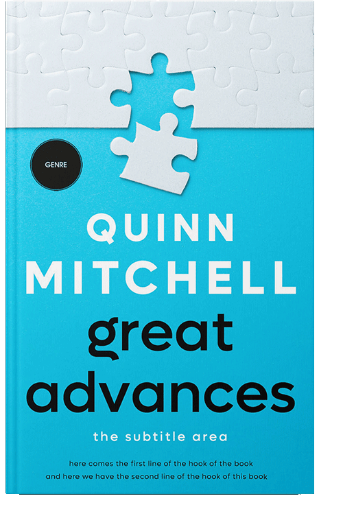 Front view of Bright Turquoise #11883 - Premade Self-Improvement & Self-Help Book Cover | BookCoverZone