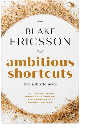 Pre Made Book Cover Almond