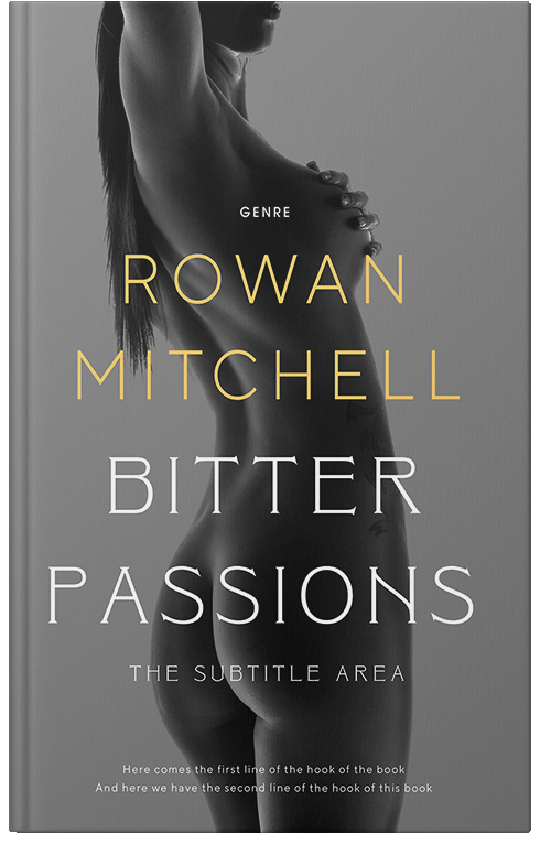 Front view of Premade Erotica Book Cover - Gray