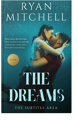 Pre Made Book Cover Deep Sea Green