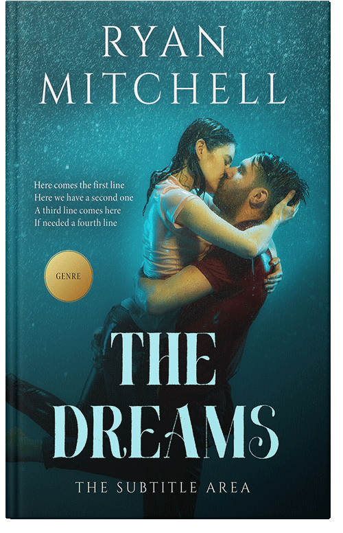 Front view of Premade Erotica Book Cover - Deep Sea Green